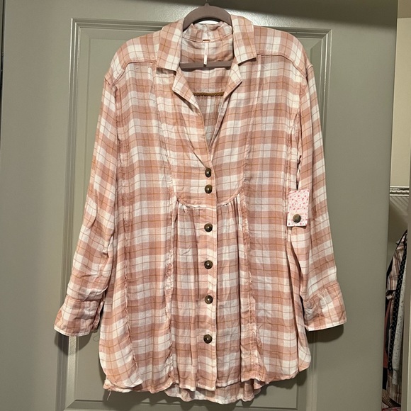 Free People All About the Plaid button down - Picture 3 of 13